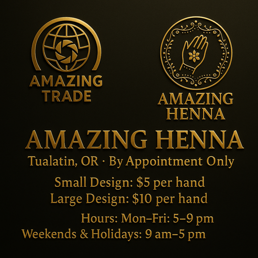 Henna – Large Hand Design