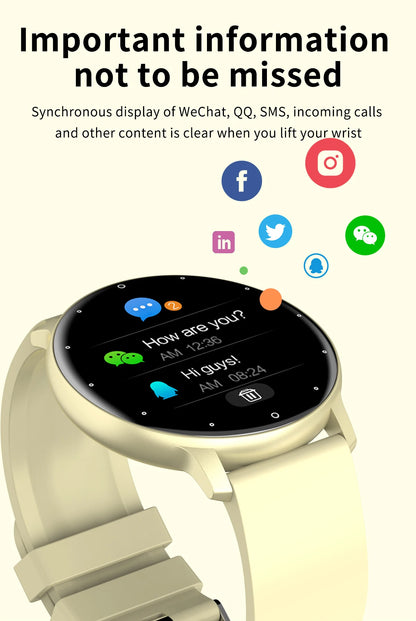 LIGE 2026 Smart Watch Women Men Ladies Gift Sport Fitness Men Watches Heart Rate Monitor Waterproof Smartwatch For Android IOS