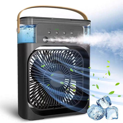 Five Hole Smart Spray Fan Humidifier Water Cooled Fan Desk Office Student Use Silent Hydrating Humidification Cooling Air Fan