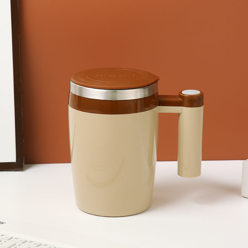 Electric Mixing Cup Lazy Water Cup Portable Electric Magnetic Rotating Automatic Coffee Cup Soybean Milk Cup Stainless Steel