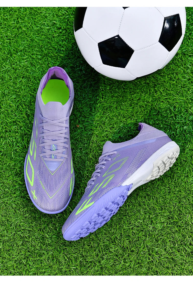 New Men Soccer Shoes Non-Slip Indoor Futsal Football Boots Match Grass Cleats High-quality Sneakers Hot-selling High-top Outdoor