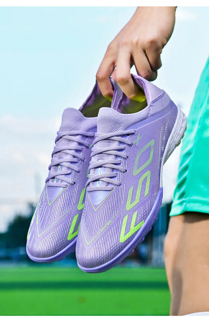 New Men Soccer Shoes Non-Slip Indoor Futsal Football Boots Match Grass Cleats High-quality Sneakers Hot-selling High-top Outdoor