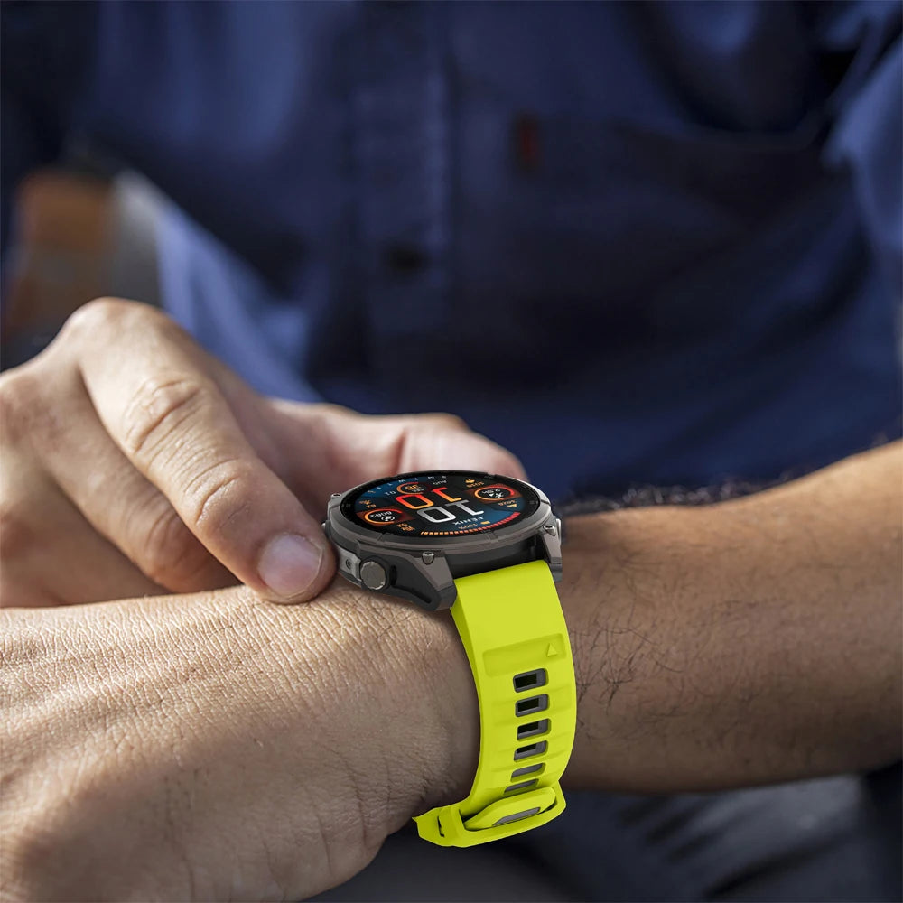 1:1 Fenix8 Watch Band For Garmin Fenix 8 Pro 47mm 51mm E 7 7X 6 6X 5 5X/Epix Pro/Enduro 3/970 QuickFit 22mm 26mm Silicone Strap