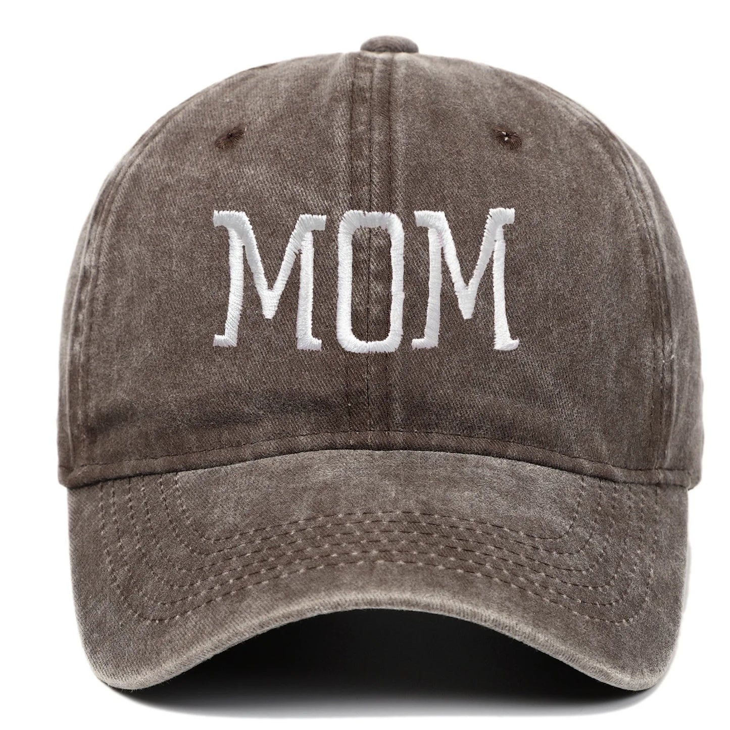 DAD MOM Embroidered Baseball Hat Retro Sports Casual Duck Tongue Hat Sun Hat