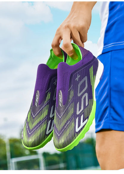New Men Soccer Shoes Non-Slip Indoor Futsal Football Boots Match Grass Cleats High-quality Sneakers Hot-selling High-top Outdoor