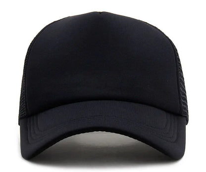 Unisex Cap Casual Plain Mesh Baseball Cap Adjustable Snapback Hats For Women Men Hip Hop Trucker Cap Streetwear Dad Hat