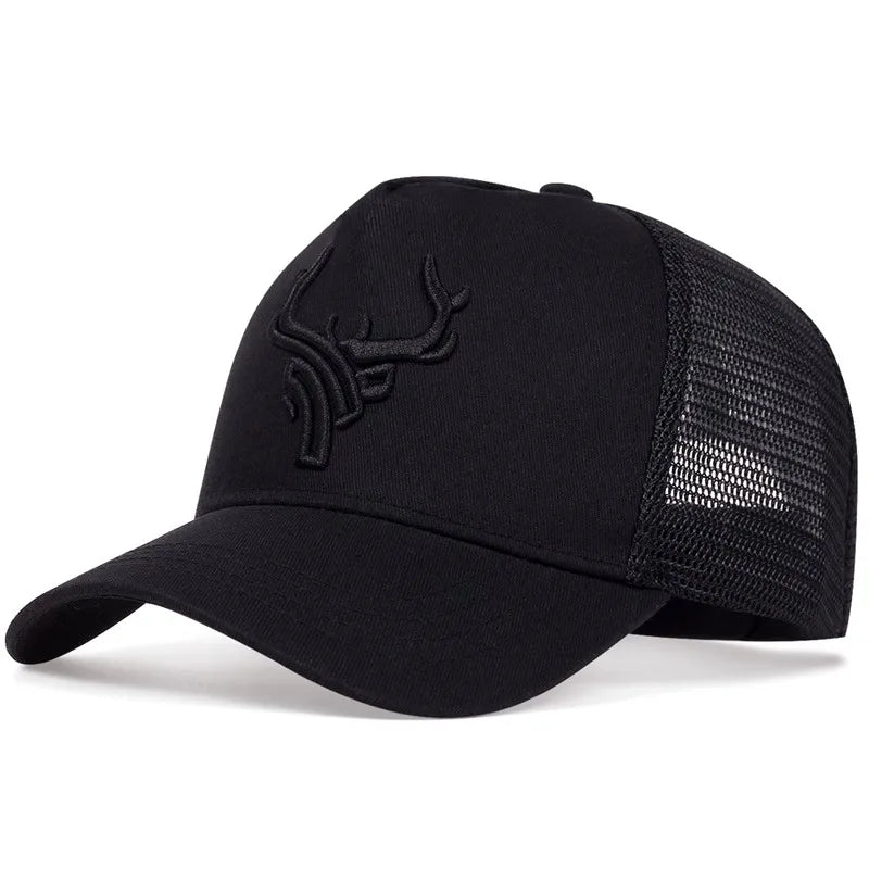 Men's Casual Baseball Caps, Spring And Summer, Big Head Bib Caps, High Deer Head Hats, Men's Outings, Sun Protection