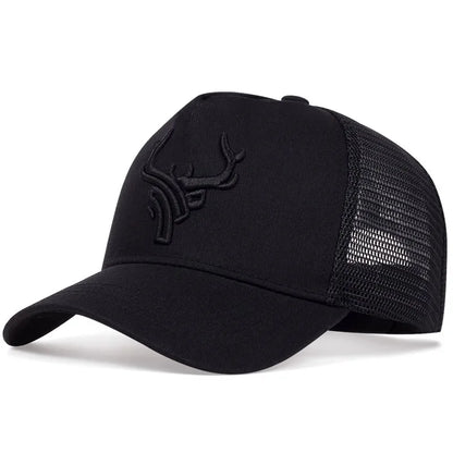 Men's Casual Baseball Caps, Spring And Summer, Big Head Bib Caps, High Deer Head Hats, Men's Outings, Sun Protection