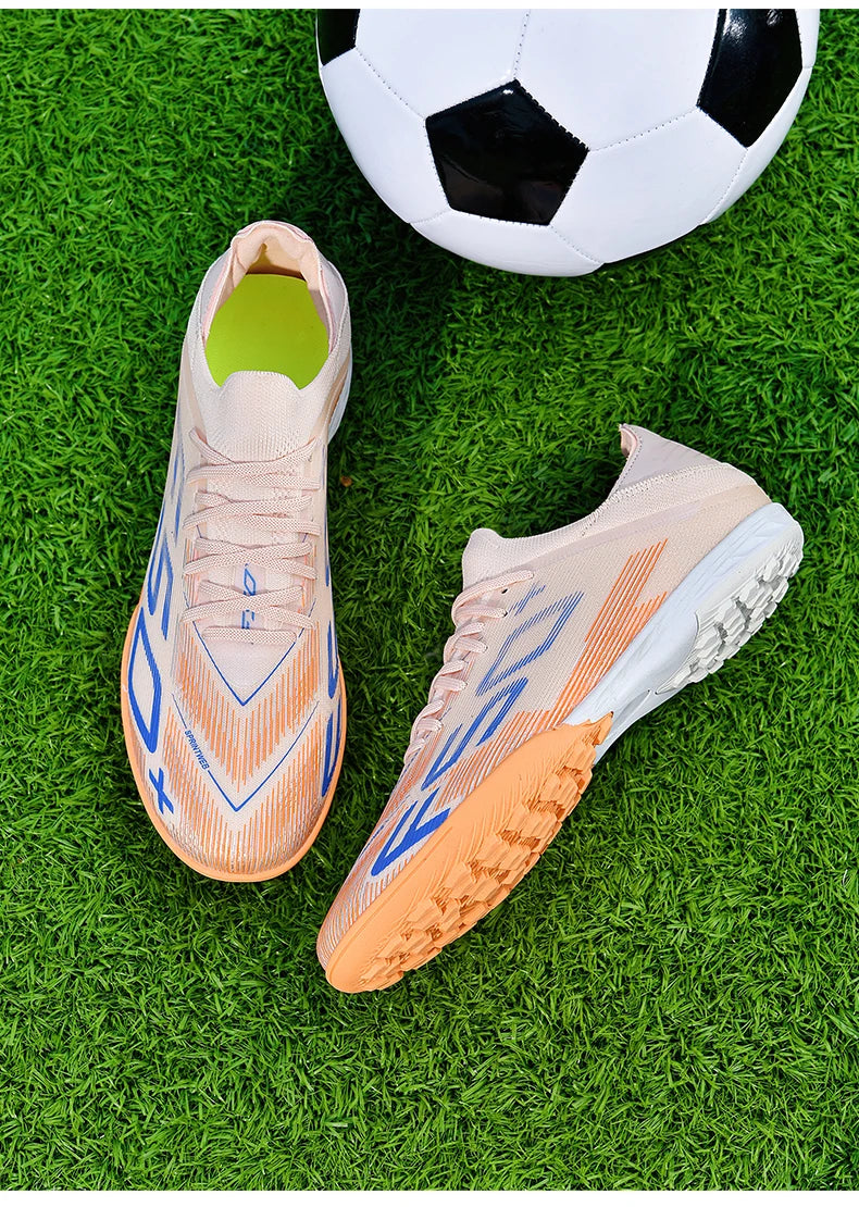 New Men Soccer Shoes Non-Slip Indoor Futsal Football Boots Match Grass Cleats High-quality Sneakers Hot-selling High-top Outdoor