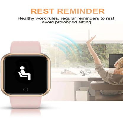 Smart Watch Message Remind Music Control Calorie Distance Fitness Tracker Men Smartwatch Women Kids Watches Clock Alarm Y68 D20