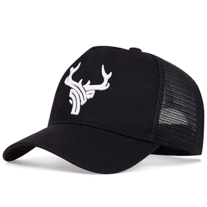 Men's Casual Baseball Caps, Spring And Summer, Big Head Bib Caps, High Deer Head Hats, Men's Outings, Sun Protection