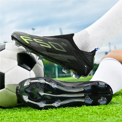 New Men Soccer Shoes Non-Slip Indoor Futsal Football Boots Match Grass Cleats High-quality Sneakers Hot-selling High-top Outdoor