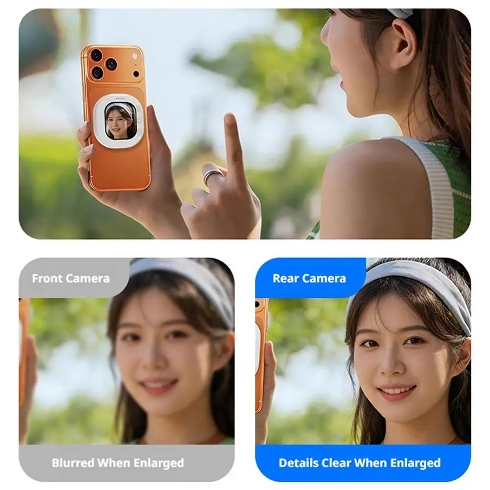Mini Wireless Phone Selfie Monitor Screen Portable Back Camera Monitor With Magnetic For Selfie Vlog Live Video Recording