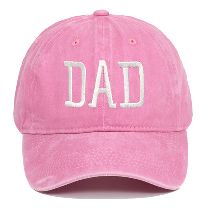 DAD MOM Embroidered Baseball Hat Retro Sports Casual Duck Tongue Hat Sun Hat
