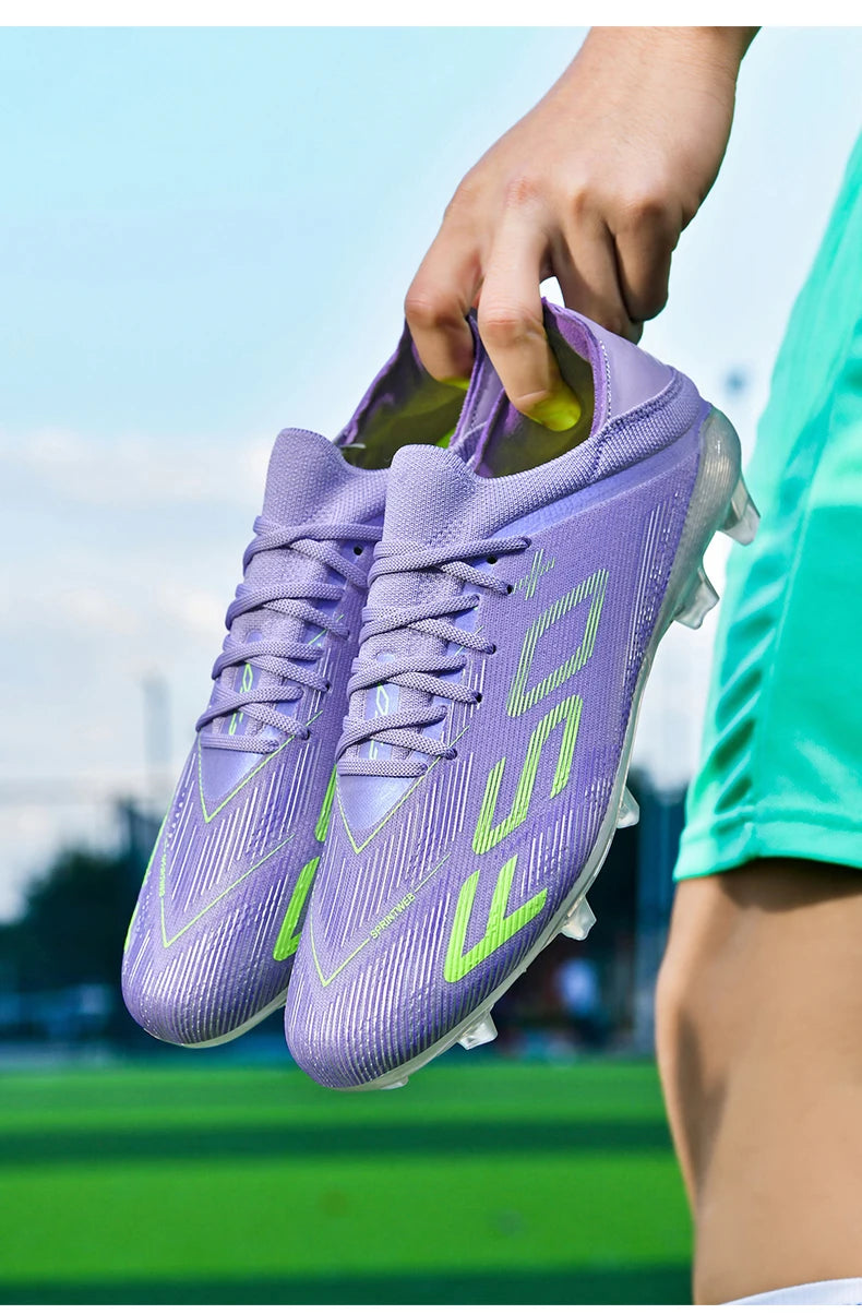 New Men Soccer Shoes Non-Slip Indoor Futsal Football Boots Match Grass Cleats High-quality Sneakers Hot-selling High-top Outdoor