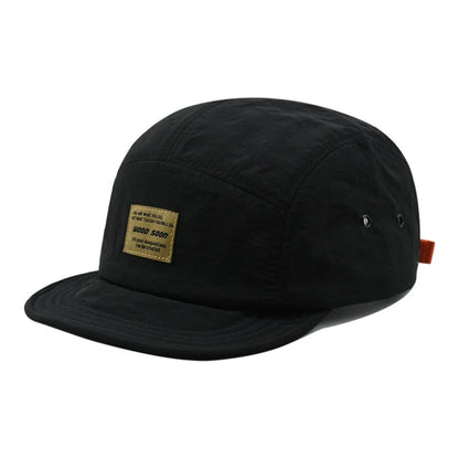Fashion 5 Panel Baseball Cap Snapback Caps Quick-drying Flat-brimmed Hat for Men Women Adjustable Summer Casual Sunscreen Hats