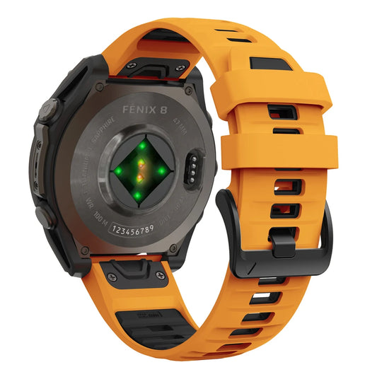 1:1 Fenix8 Watch Band For Garmin Fenix 8 Pro 47mm 51mm E 7 7X 6 6X 5 5X/Epix Pro/Enduro 3/970 QuickFit 22mm 26mm Silicone Strap