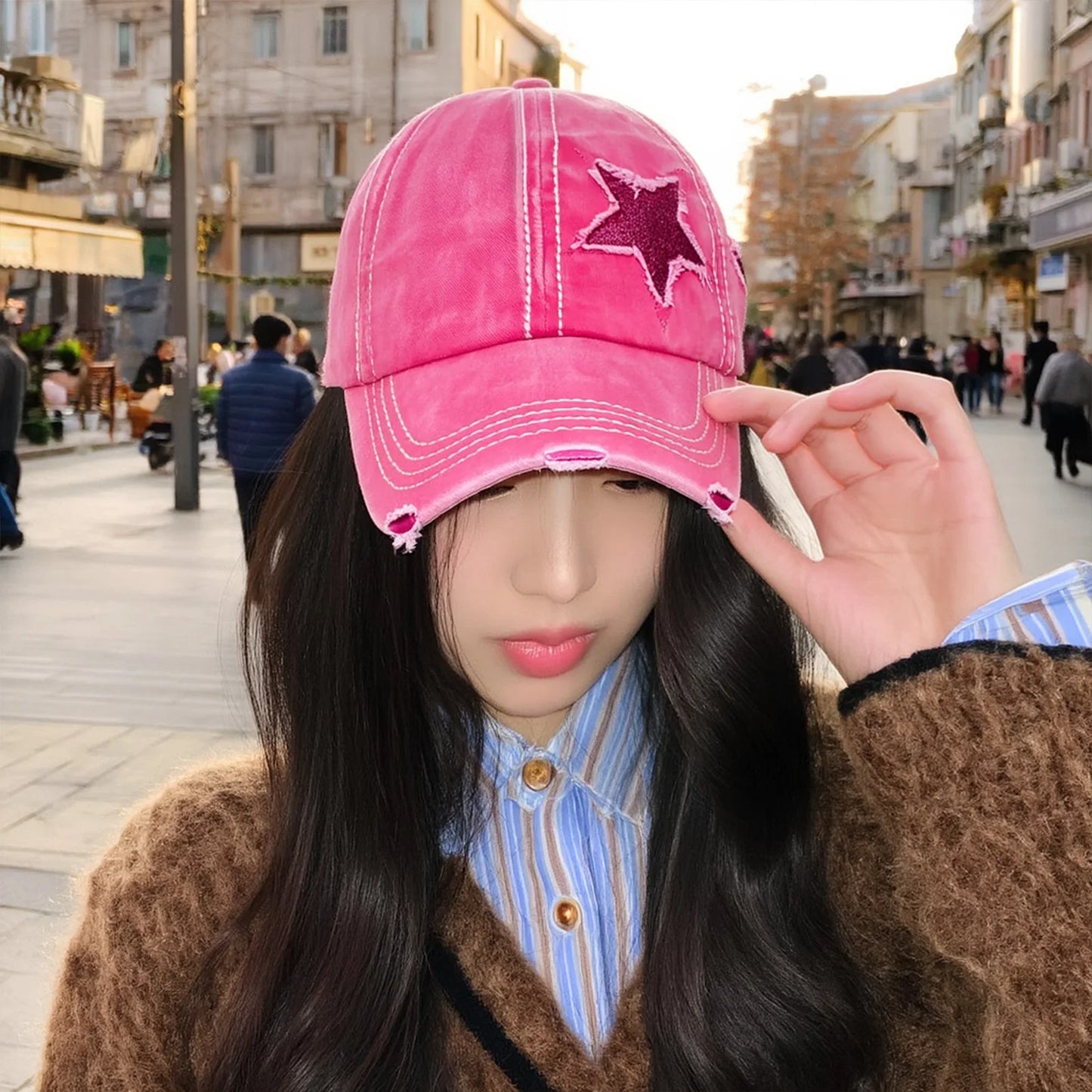 Unisex Outdoor Baseball Caps Breathable Summer Sun Shade Duck Tongue Caps for Outdoor Fishing Camping