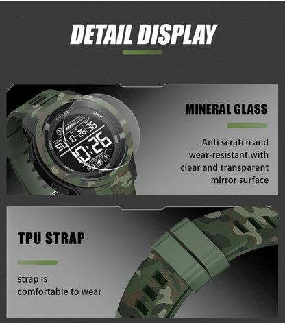 New SMAEL 8105 Watches Camo Strap Military Sport Watch for Men Clock Fashion Digital Wristwatch Waterproof Shockproof Watches