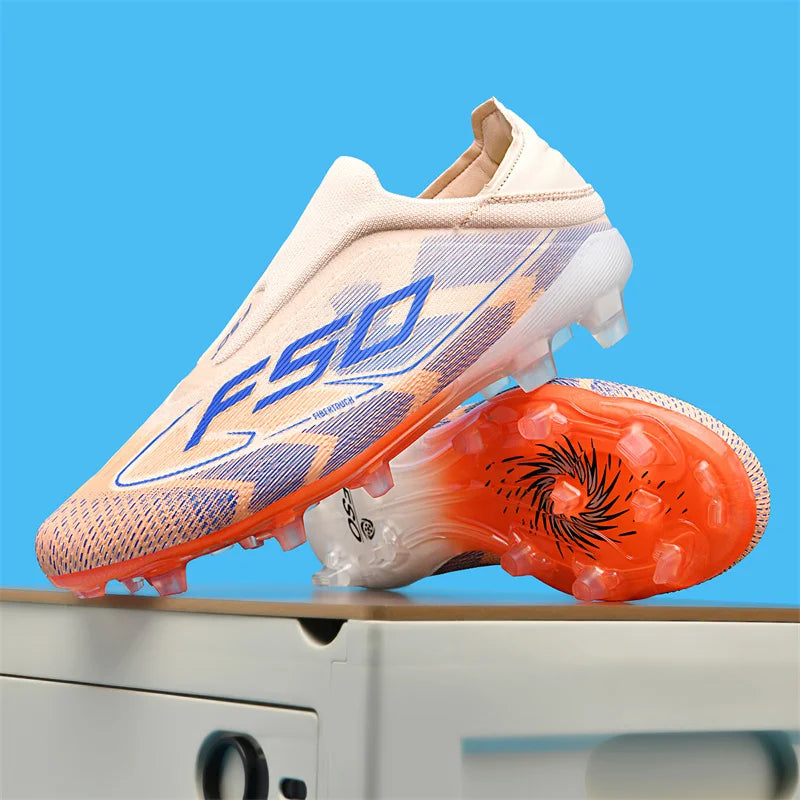 New Men Football Boots Non-Slip High-quality Soccer Shoes Grass Cleats High-top Futsal Sneakers Match Indoor Hot-selling Outdoor