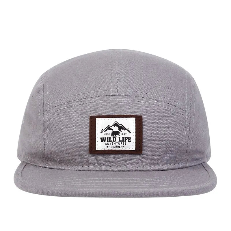 WILD LIFE Cotton 5 Panel Baseball Cap Snapback Caps Bone Gorras Hombre Originales Hip Hop Hats For Men Women Adjustable
