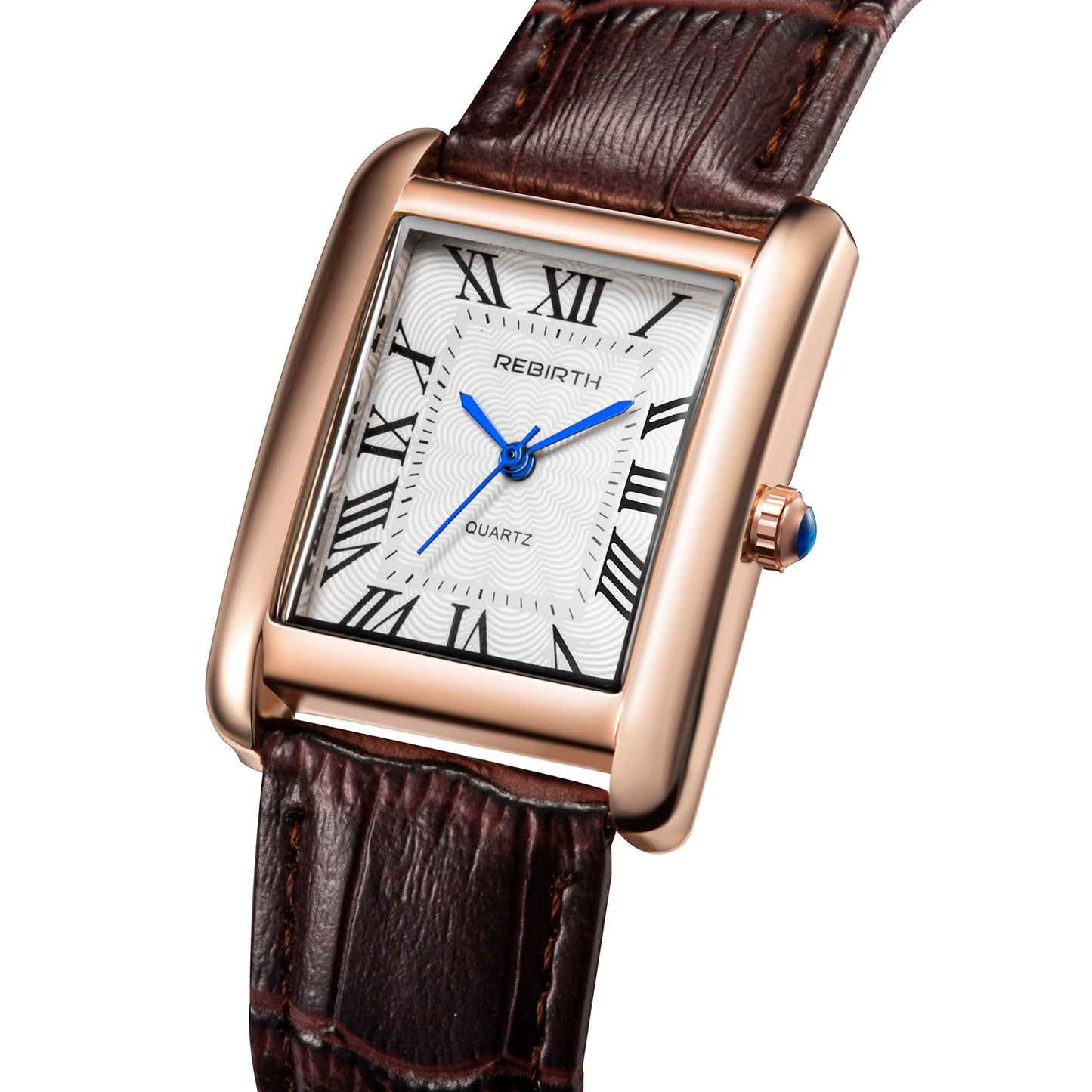 Retro-Style Simple Small Square Watch with Roman Numerals, Trendy and Artistic Quartz Movement Wristwatch