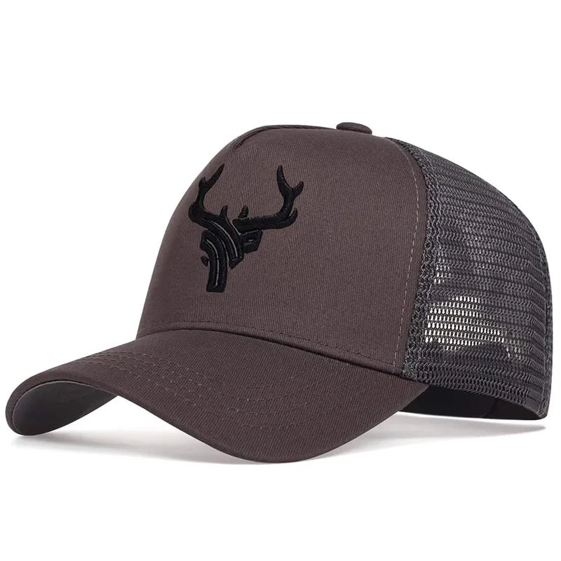 Men's Casual Baseball Caps, Spring And Summer, Big Head Bib Caps, High Deer Head Hats, Men's Outings, Sun Protection