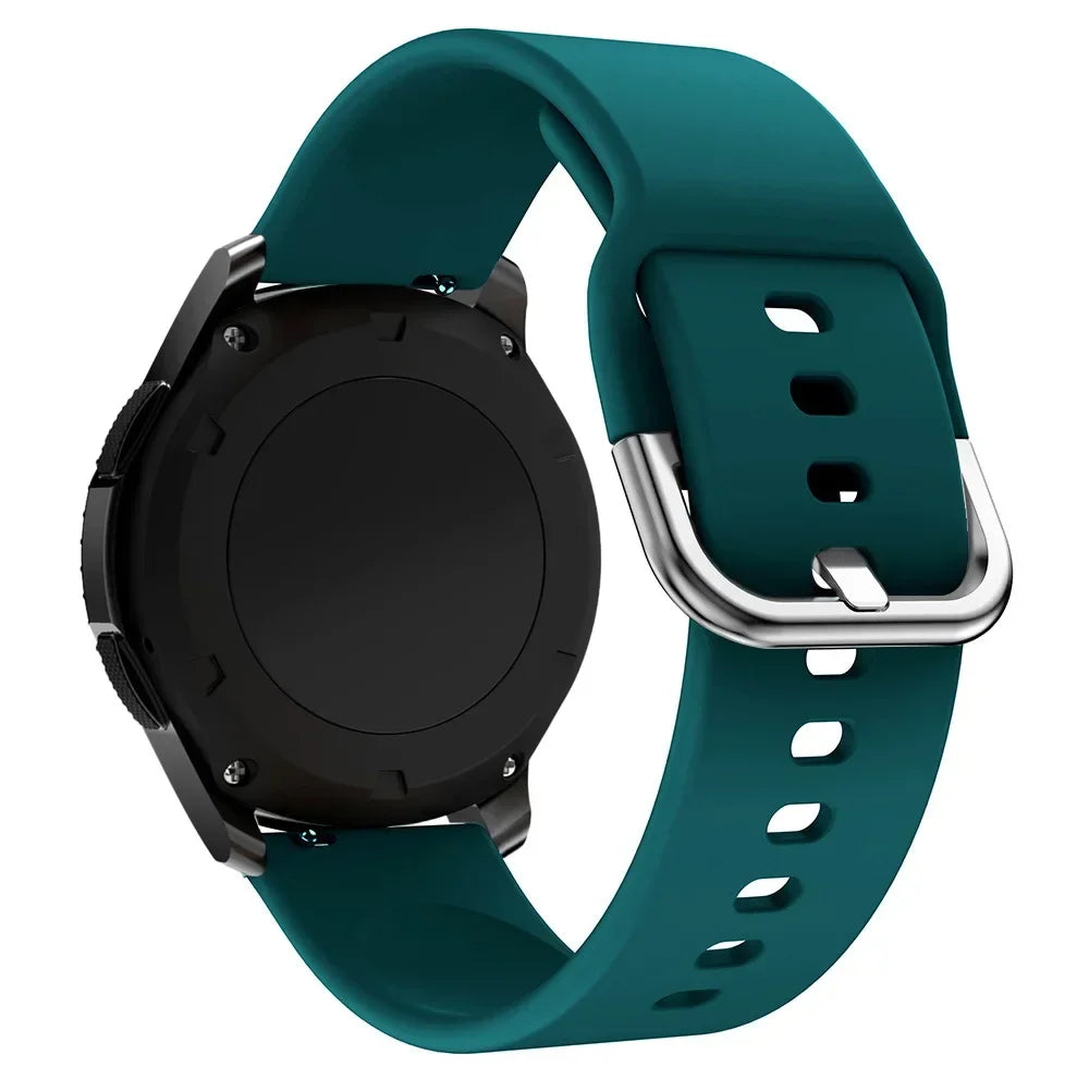 20mm 22mm Strap For Samsung galaxy watch 6/5/pro/3/4/6 Classic 43mm 47mm/Active 2 Silicone Sport bracelet huawei Gt 3-2-2e Band