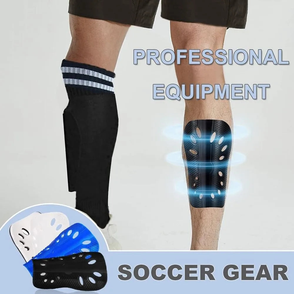 1Pair Lightweight Soccer Shin Guards Soccer Guards Calf Protector Shin Guard Sleeves Protective Shin Guard Football Soccer Gear