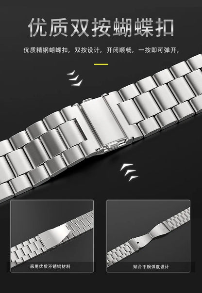 Metal Strap For Apple Watch Ultra 49mm 9 8 7 45mm 41mm Stainless Steel Bracelet For iWatch 6 5 SE 3 44mm 42mm 40mm 38mm S10 42mm