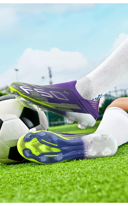New Men Soccer Shoes Non-Slip Indoor Futsal Football Boots Match Grass Cleats High-quality Sneakers Hot-selling High-top Outdoor