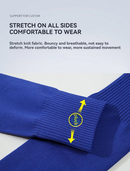 Loogdeel 1 Pair Breathable Calf Compression Sleeve Professional High-quality Soccer Socks For Running Football Basketball