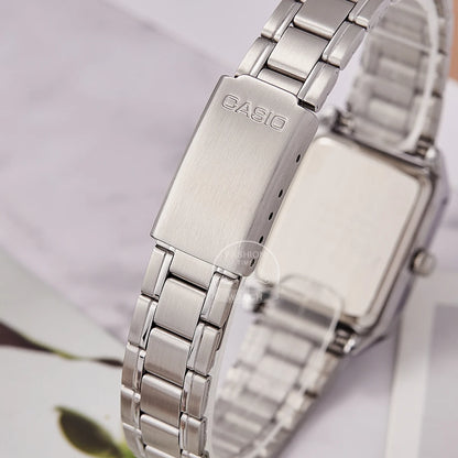Casio watch for women top brand luxury set 30m Waterproof Quartz ladies watch Tonneau shape Stainless Ste reloj mujer LTP-V007D-