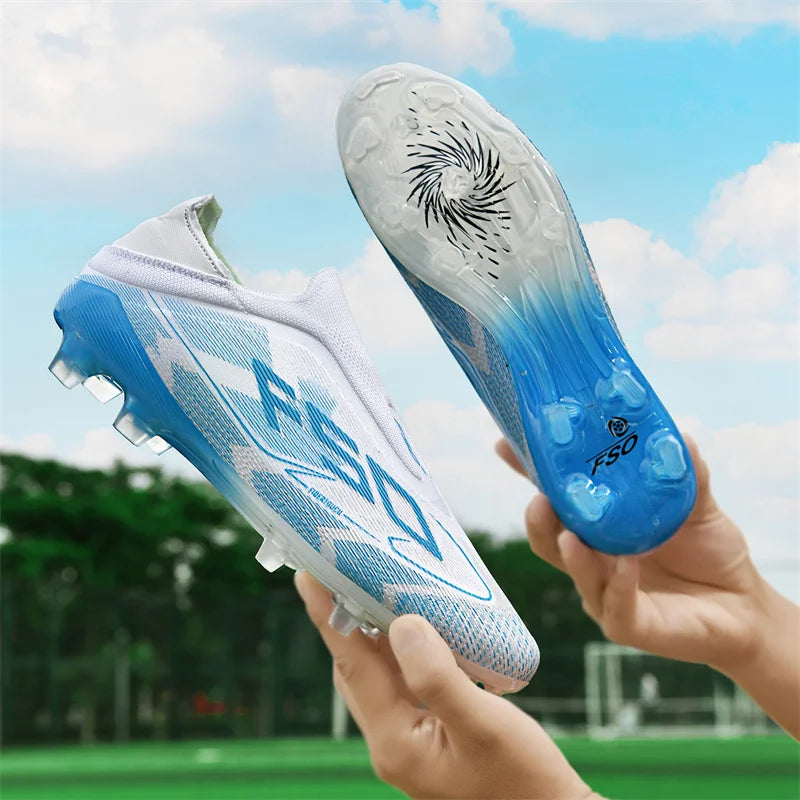 New Men Football Boots Non-Slip High-quality Soccer Shoes Grass Cleats High-top Futsal Sneakers Match Indoor Hot-selling Outdoor