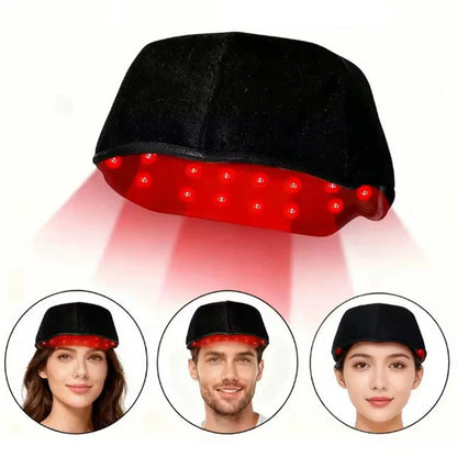 660nm 850nm Red & Infrared Light Hair Growth Cap, USB Charging Red Light Therapy Device Hair Loss Treatment Hair Regrowth Helmet