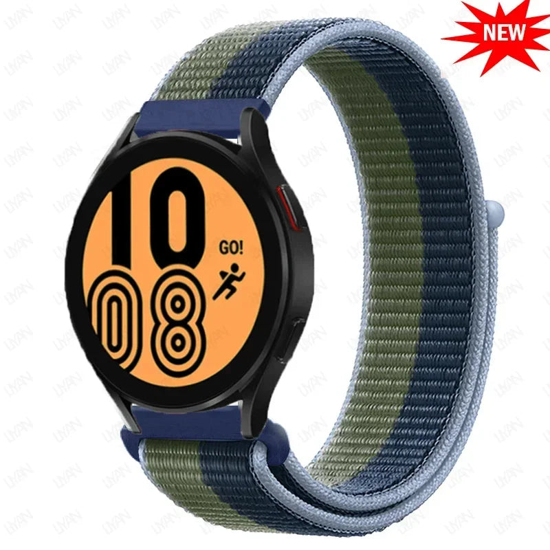 Nylon loop strap For Amazfit bip 6-5-3/u/S/pro Sport 20mm/22mm Bracelet for Amazfit GTS 4/3/2/2e/4 Mini/GTR 4/3/3 Pro/2/2e band