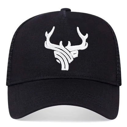 Men's Casual Baseball Caps, Spring And Summer, Big Head Bib Caps, High Deer Head Hats, Men's Outings, Sun Protection