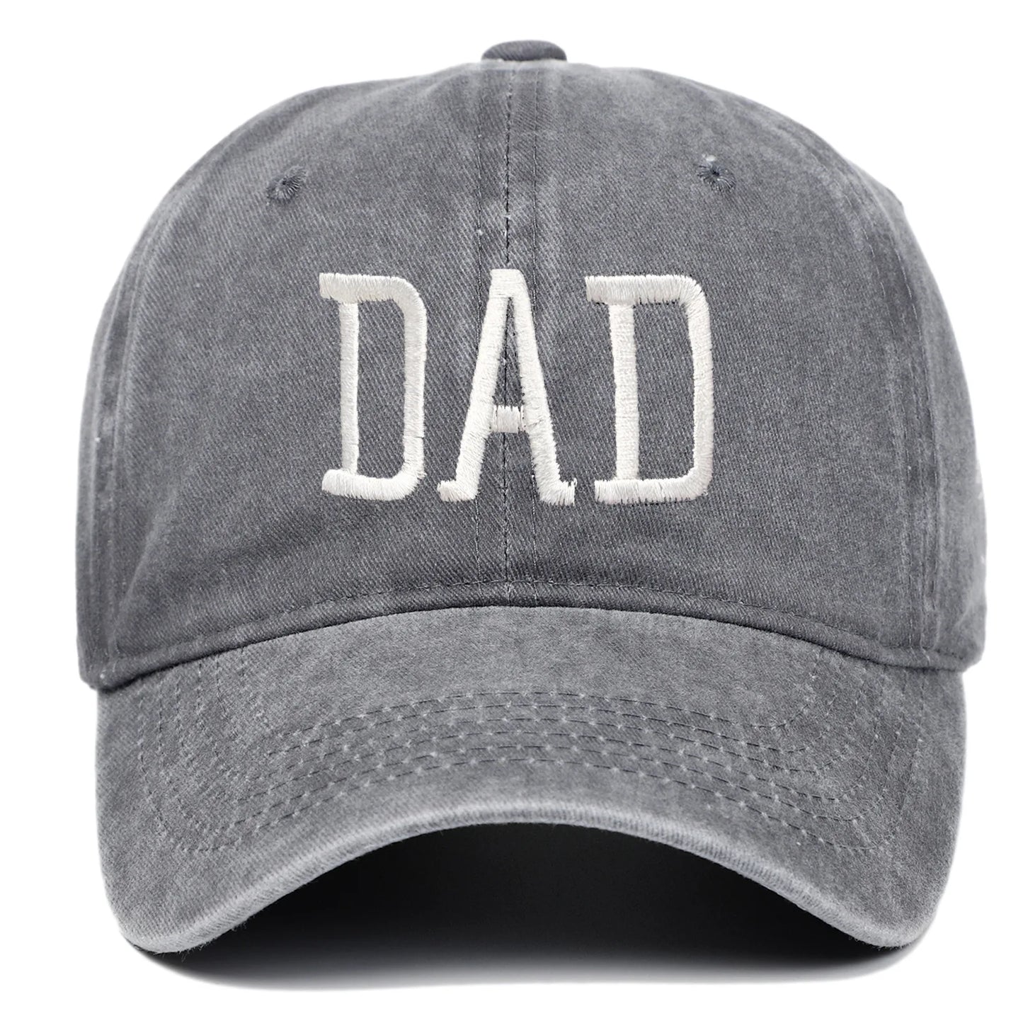 DAD MOM Embroidered Baseball Hat Retro Sports Casual Duck Tongue Hat Sun Hat