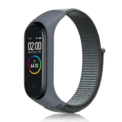 Nylon loop Mi band 4 5 6 Strap Replacement Soft Adjustable Wrist Watchband Pulsera correa For Xiaomi Mi band 3 4 5 6 7 Bracelet