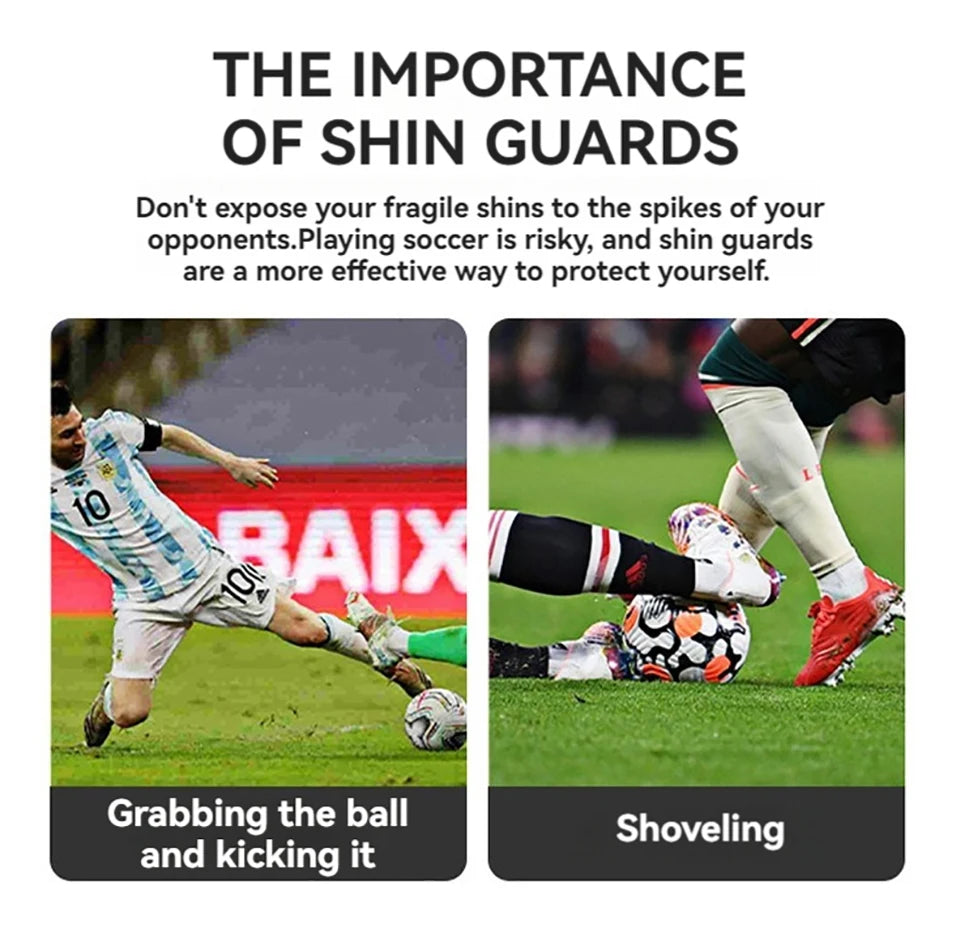 Loogdeel Mini Shin Pads Wear-resistant Shock Absorbing Soccer Leg Protector Football Training Shin Guards Soccer Training
