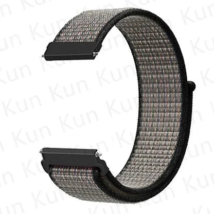 Nylon loop strap For Amazfit bip 6-5-3/u/S/pro Sport 20mm/22mm Bracelet for Amazfit GTS 4/3/2/2e/4 Mini/GTR 4/3/3 Pro/2/2e band