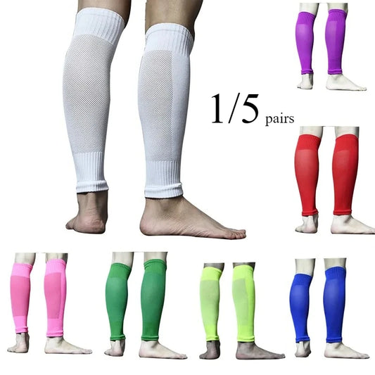 1/5 pair Soccer Shin Guard Covers,Shin Pads Socks Soccer Sock Sleeves Shin Pads Holders Shin Guard Sleeves for Kids Youth Adults