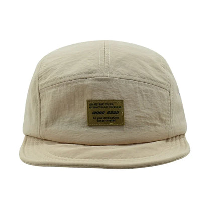 Fashion 5 Panel Baseball Cap Snapback Caps Quick-drying Flat-brimmed Hat for Men Women Adjustable Summer Casual Sunscreen Hats