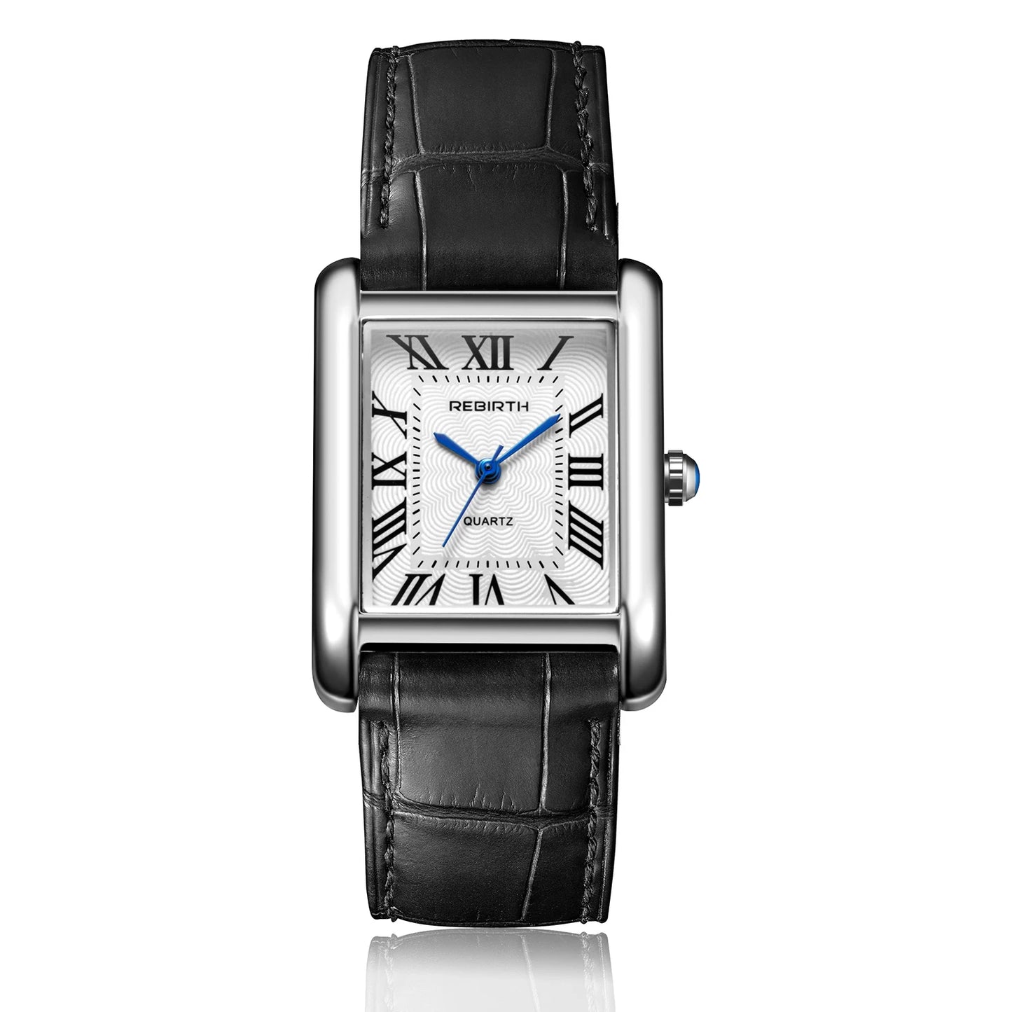 Retro-Style Simple Small Square Watch with Roman Numerals, Trendy and Artistic Quartz Movement Wristwatch