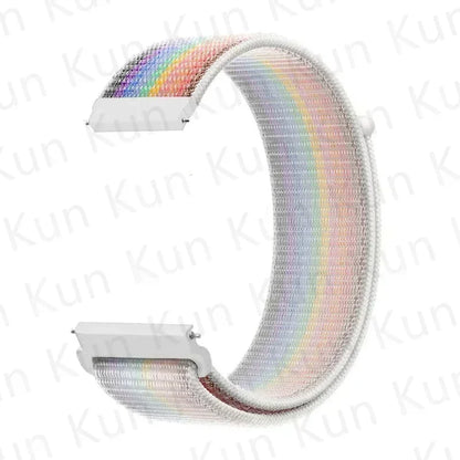 Nylon loop strap For Amazfit bip 6-5-3/u/S/pro Sport 20mm/22mm Bracelet for Amazfit GTS 4/3/2/2e/4 Mini/GTR 4/3/3 Pro/2/2e band