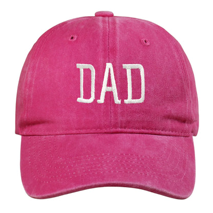 DAD MOM Embroidered Baseball Hat Retro Sports Casual Duck Tongue Hat Sun Hat