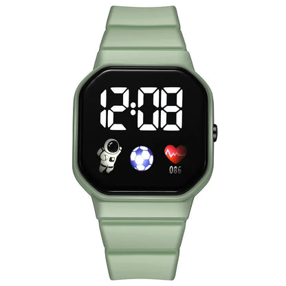 Kids Watch Sport LED Digital Watches Football Silicone Strap Waterproof Electronic Wristwatch for Children Boys Girls Gifts