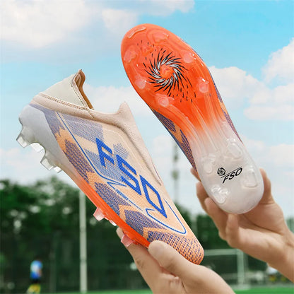 New Men Football Boots Non-Slip High-quality Soccer Shoes Grass Cleats High-top Futsal Sneakers Match Indoor Hot-selling Outdoor