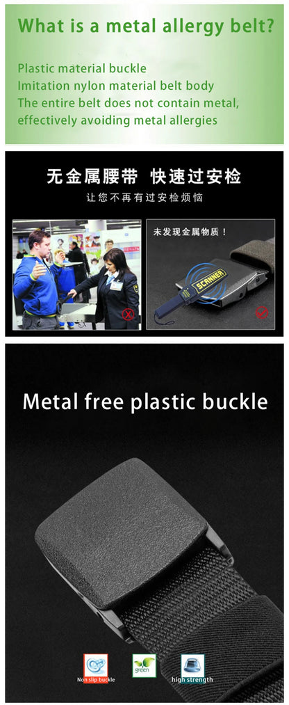 None metallic breathable waistband