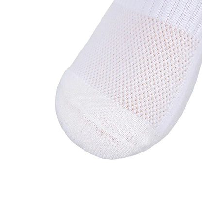 4 Pairs Men's Soccer Socks with Grip, Non Slip Anti Slip Athletic Socks with Cushion Pads for Football/Basketball/Hockey